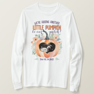 Fall Pumpkin Schwangerschaft Ankündigung Ultrasoun T-Shirt