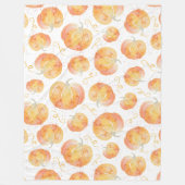 Fall Pumpkin Sherpa Blanket Fleecedecke (Vorderseite)