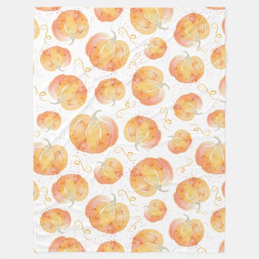 Fall Pumpkin Sherpa Blanket Fleecedecke (Vorderseite)