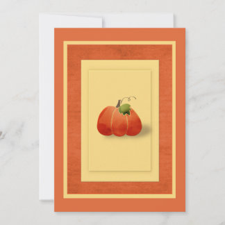 Fall Pumpkin Simple Tailoed Einladung