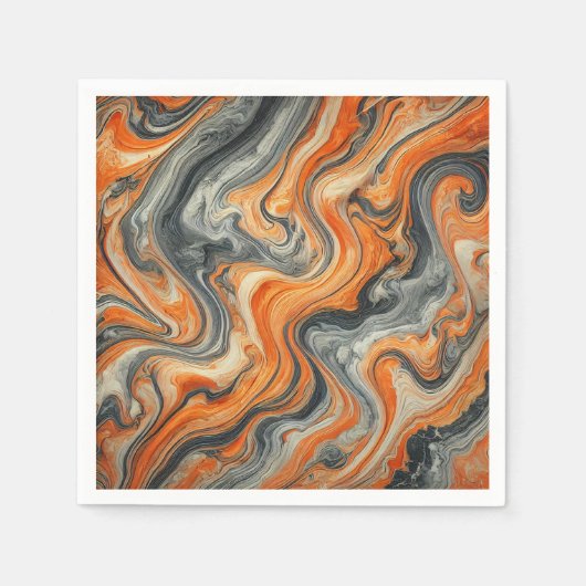 Fall Pumpkin Soup Marmor Textur Decoupage Napkins Serviette (Vorderseite)