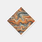 Fall Pumpkin Soup Marmor Textur Decoupage Napkins Serviette (Ecke)