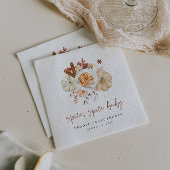 Fall Pumpkin Spice Baby Shower Serviette