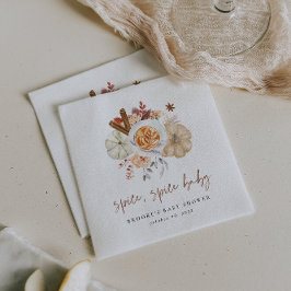 Fall Pumpkin Spice Baby Shower Serviette