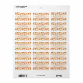 Fall Pumpkin Spice Return Address Label Adressaufkleber (Vorne)