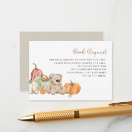 Fall Pumpkin-Spielzeugbücher für die Babyverpackun Begleitkarte