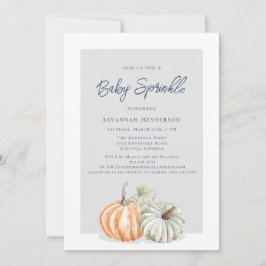 Fall Pumpkin Sprinkle Baby Dusche Einladung