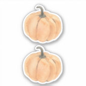 Fall Pumpkin Sticker | Little Pumpkin Baby Shower (Vorderseite)