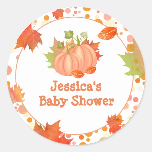 Fall Pumpkin Stickers (Vorderseite)