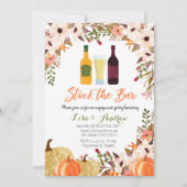 Fall Pumpkin Stock die Bar-Einladung Einladung (Vorderseite)