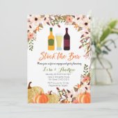 Fall Pumpkin Stock die Bar-Einladung Einladung (Stehend Vorderseite)