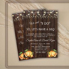 Fall Pumpkin String Lights Wood ich mache GRILLEN Einladung