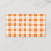 Fall Pumpkin Stroller Floral Baby Shower Registry Begleitkarte (Rückseite)