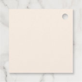 Fall Pumpkin Sunflower Baby Dusche Geschenkanhänger (Rückseite)