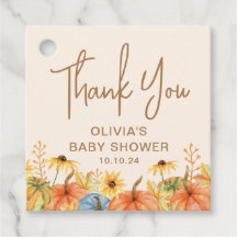 Fall Pumpkin Sunflower Baby Dusche