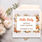 Fall Pumpkin Sunflower Serviette