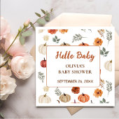 Fall Pumpkin Sunflower Serviette