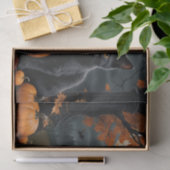 Fall Pumpkin Sweet Black Kitten Entcoupage Seidenpapier (Geschenk)