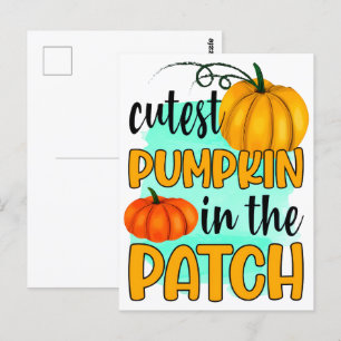 Fall Pumpkin T - Shirt, Herbst Herbst Shirt, 2025 Postkarte