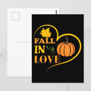 Fall Pumpkin T - Shirt, Herbst Herbst Shirt, 2025 Postkarte