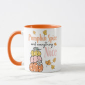Fall/Pumpkin Thema Latte Tasse (Links)
