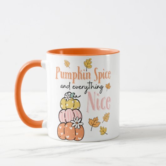 Fall/Pumpkin Thema Latte Tasse (Links)