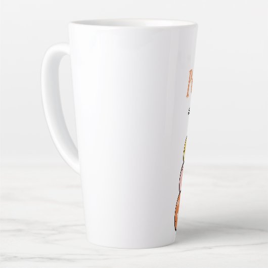 Fall/Pumpkin Thema Latte Tasse (Linke Ecke)