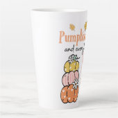 Fall/Pumpkin Thema Latte Tasse (Vorderseite)