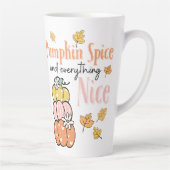Fall/Pumpkin Thema Latte Tasse (Rechts)