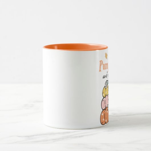 Fall/Pumpkin Thema Latte Tasse (Zentrum)