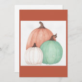 Fall Pumpkin Trio Erntedank Cards Dankeskarte (Vorne/Hinten)