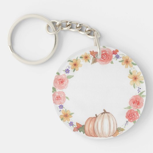 Fall Pumpkin Trio Schlüsselanhänger (Vorderseite)