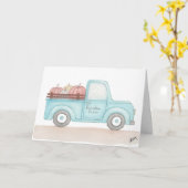 Fall Pumpkin Truck Karte (Gelbe Blume)