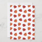 Fall Pumpkin Truck Kinderdusche Einladung (Rückseite)