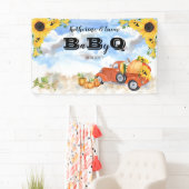 Fall Pumpkin Truck | Sonnenblumen Baby GRILLEN Dus Banner (Insitu)