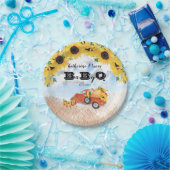 Fall Pumpkin Truck | Sonnenblumen Baby GRILLEN Dus Pappteller (Party)