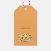 Fall Pumpkin Truck | Sonnenblumen Babydusche Geschenkanhänger (Rückseite)