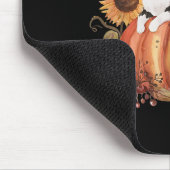 Fall Pumpkin Tuxedo Cat Sonnenblume Erntedank Sok Mousepad (Ecke)
