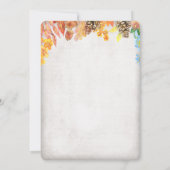 Fall Pumpkin und Elephant Baby Shower Einladung (Rückseite)