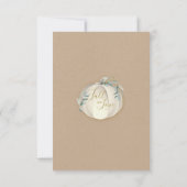 Fall Pumpkin und Greenerity Response RSVP Karte (Rückseite)