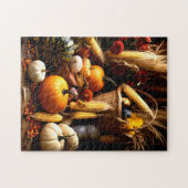 Fall Pumpkin und Maisernte Puzzle (Horizontal)