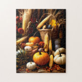 Fall Pumpkin und Maisernte Puzzle (Vertikal)