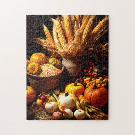 Fall Pumpkin und Maispuzzle Puzzle