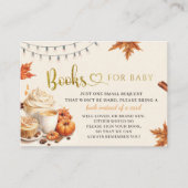 Fall Pumpkin Verlasst Kaffee für Baby Begleitkarte (Vorderseite)