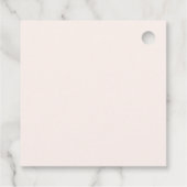 Fall Pumpkin Vielen Dank Baby Dusche Geschenkanhänger (Rückseite)