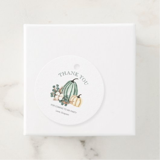 Fall Pumpkin Vielen Dank Geschenkanhänger (Beispiel)