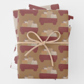 Fall Pumpkin Wagon Brown Boho Geschenkpapier Set (Beispiel)