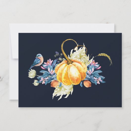 Fall Pumpkin Wedding Timeline (Rückseite)