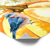 Fall Pumpkin Wedding Welcome Sign Poster (Ecke)