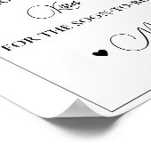 Fall Pumpkin wie viele Küsse Brautparty Poster (Ecke)